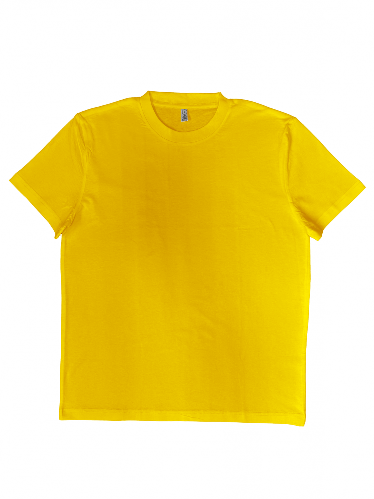 Футболка мужская (хлопок) желтая