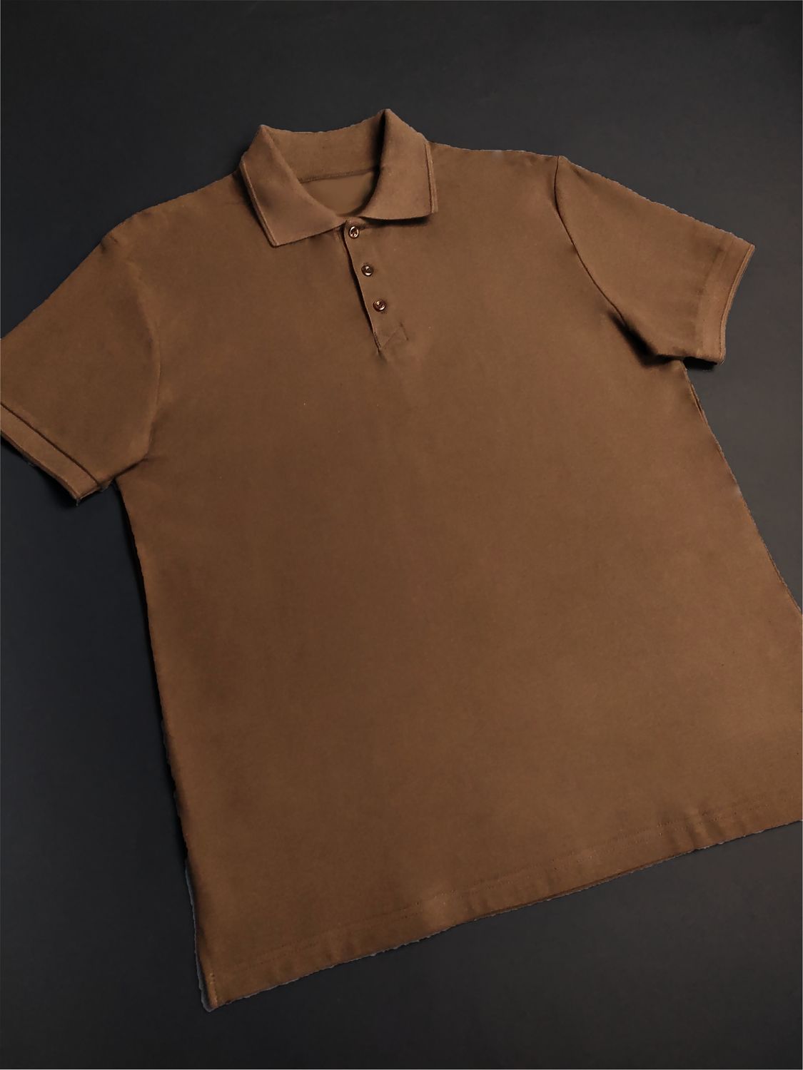 Рубашка-поло мужская (хлопок) шоколад