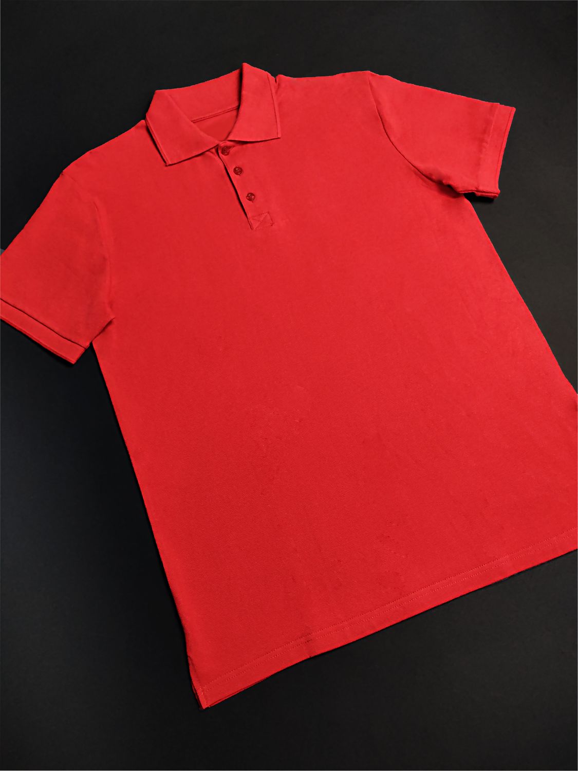 Рубашка-поло мужская (хлопок) красная