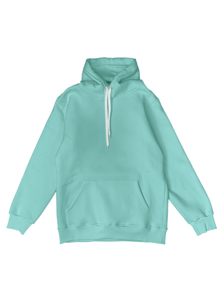 Толстовка с капюшоном "Кенгуру" 2х-нитка мятная