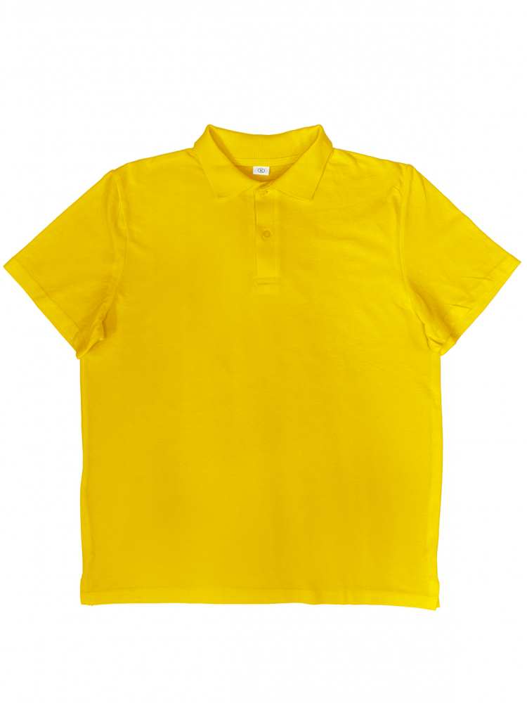 Рубашка-поло мужская (хлопок) желтая