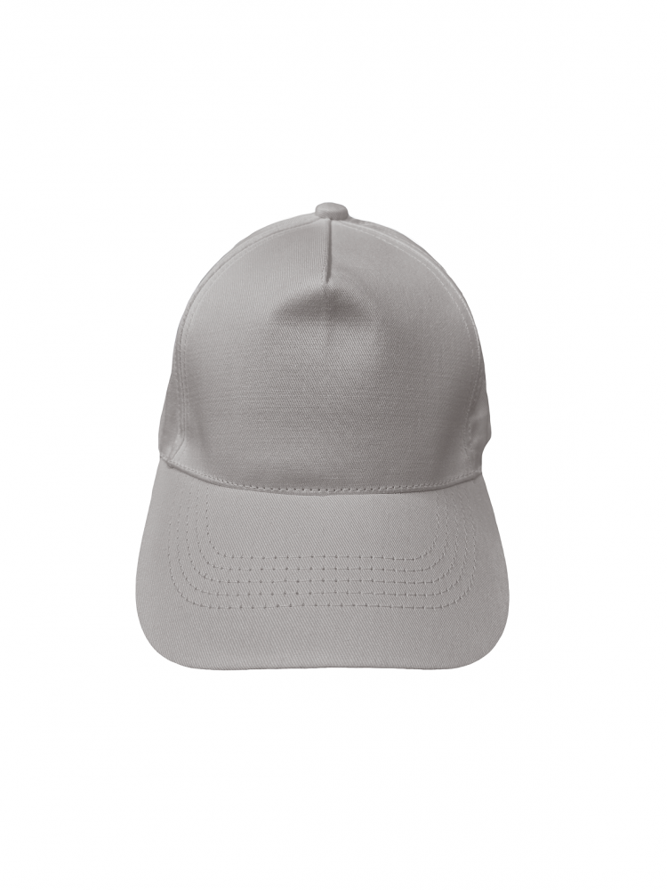 Бейсболка (полувелюр) светло-серая