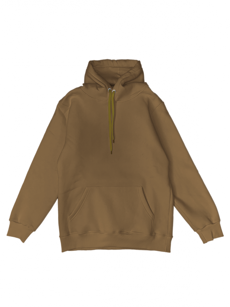 Толстовка с капюшоном "Кенгуру" 2х-нитка оливковая