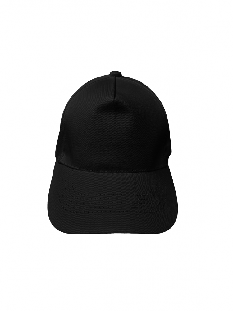 Бейсболка (полувелюр) черная