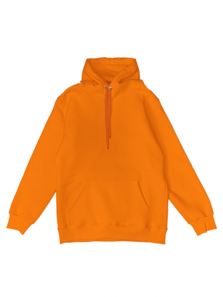 Толстовка с капюшоном "Кенгуру" 2х-нитка оранжевая