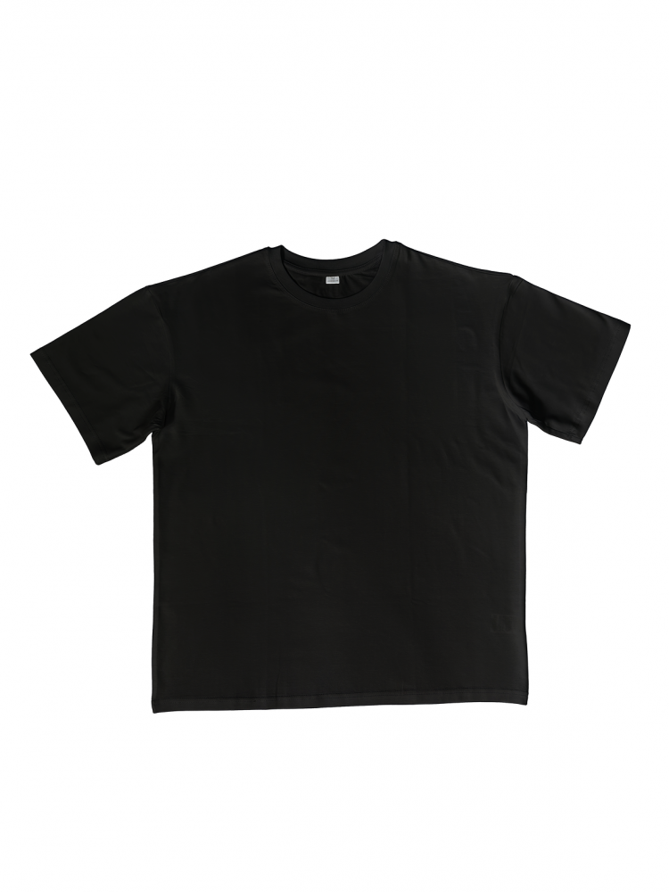 Футболка оверсайз (хлопок+лайкра) чёрная