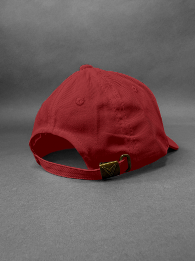 Бейсболка (полувелюр) красная