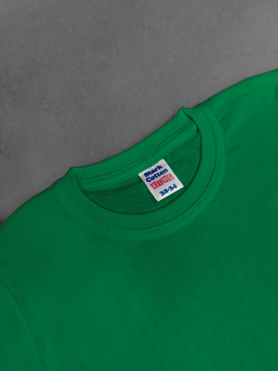 Футболка детская (хлопок) зеленая
