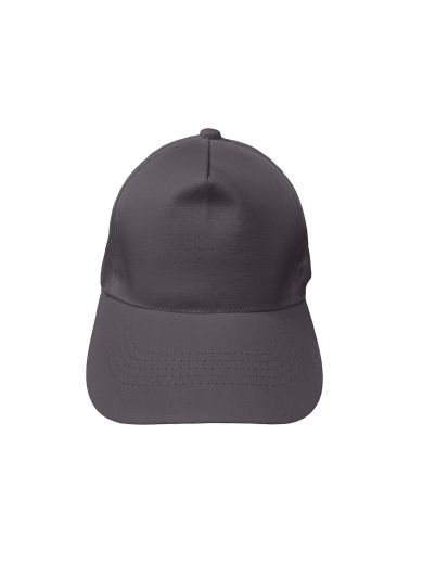 Бейсболка (полувелюр) серая