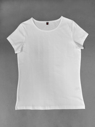 Футболка женская (хлопок+лайкра) белая