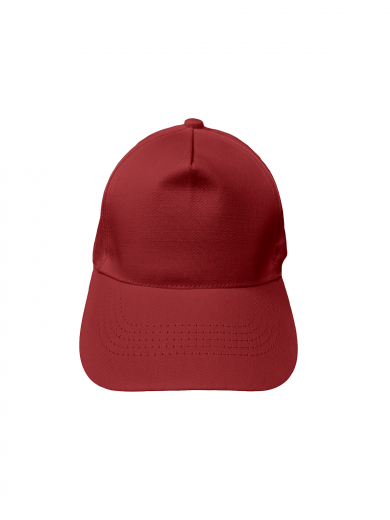 Бейсболка (полувелюр) красная