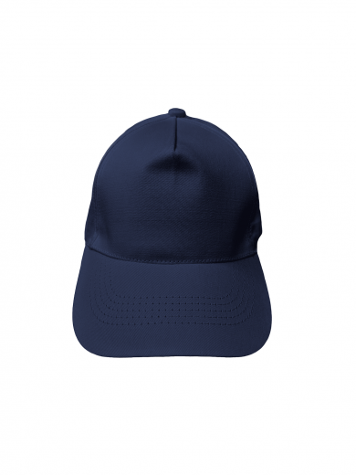 Бейсболка (полувелюр) тёмно-синяя