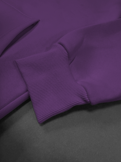 Толстовка с капюшоном "Кенгуру" 2х-нитка фиолетовая