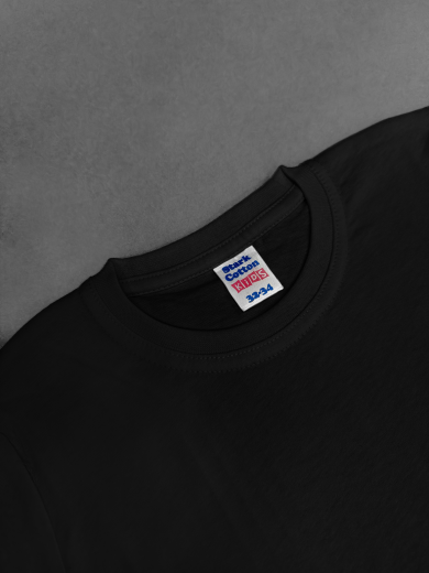 Футболка детская (хлопок) черная