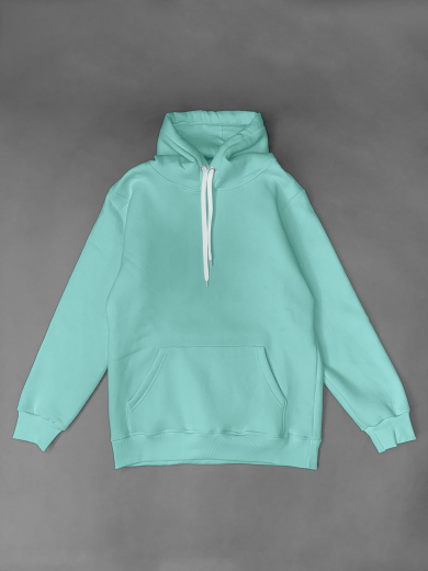 Толстовка с капюшоном "Кенгуру" 2х-нитка мятная