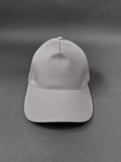 Бейсболка (полувелюр) светло-серая