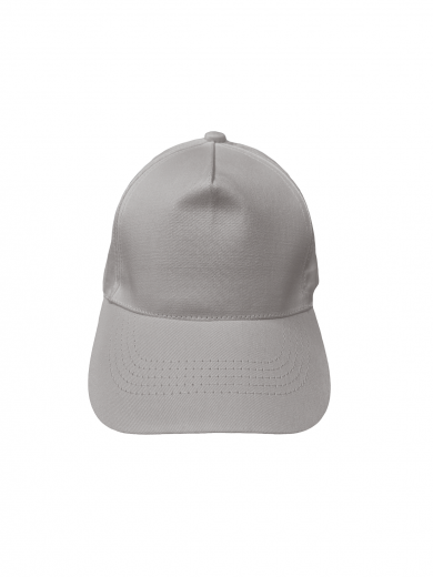 Бейсболка (полувелюр) светло-серая
