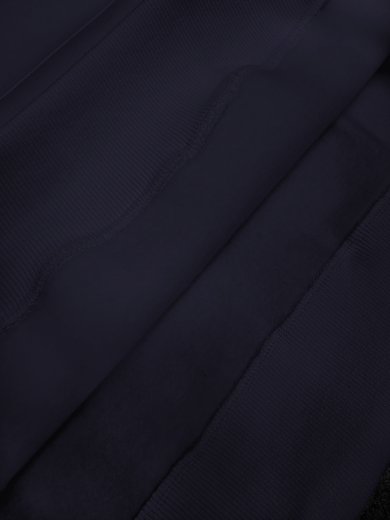 Толстовка с капюшоном "Кенгуру" 2х-нитка темно-синяя