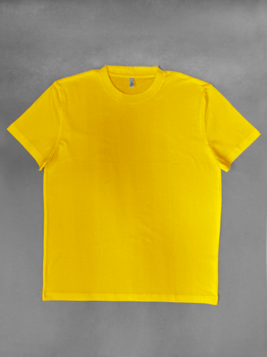 Футболка мужская (хлопок) желтая