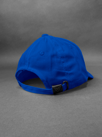 Бейсболка (полувелюр) синяя василёк