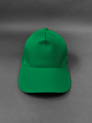 Бейсболка (полувелюр) зеленая бенеттон