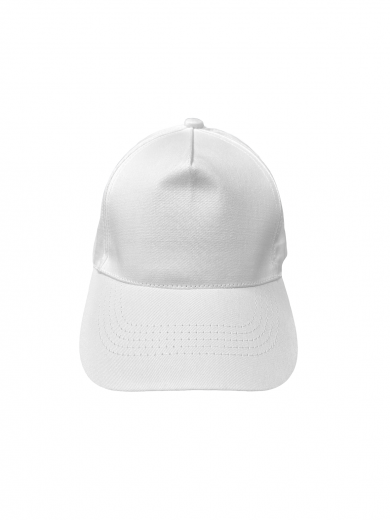 Бейсболка (полувелюр) белая