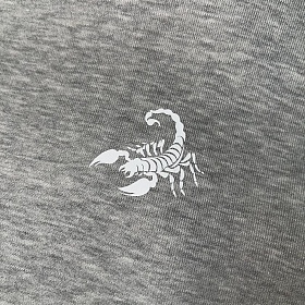 Серая футболка со скорпионом