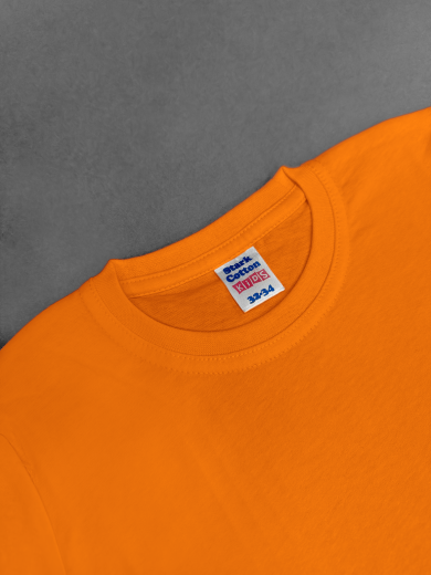 Футболка детская (хлопок) оранжевая