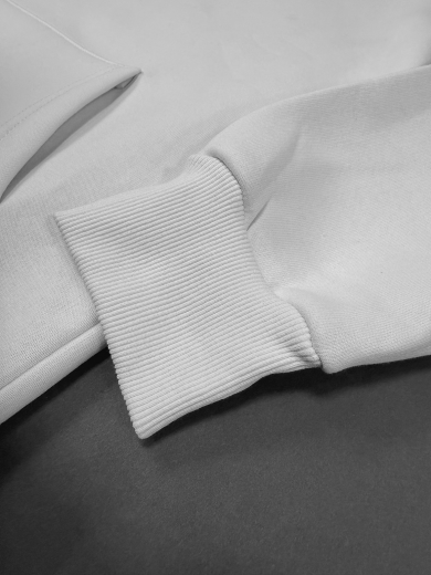 Толстовка с капюшоном "Кенгуру" 2х-нитка белая