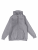 Толстовка с капюшоном (на молнии) 2х-нитка серая меланж