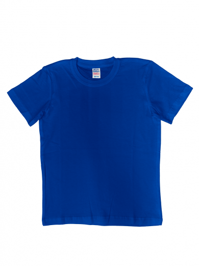 Футболка детская (хлопок) синяя василёк