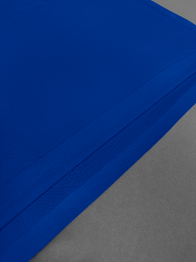 Рубашка-поло мужская (хлопок) синяя василёк