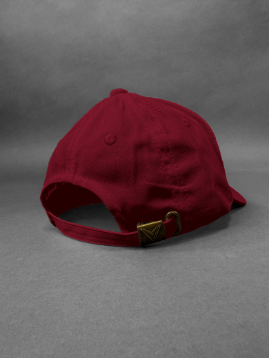 Бейсболка (полувелюр) бордовая