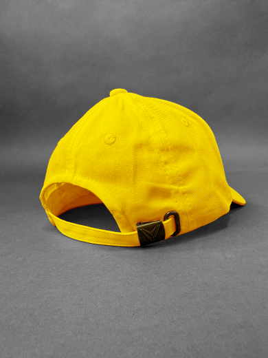 Бейсболка (полувелюр) жёлтая