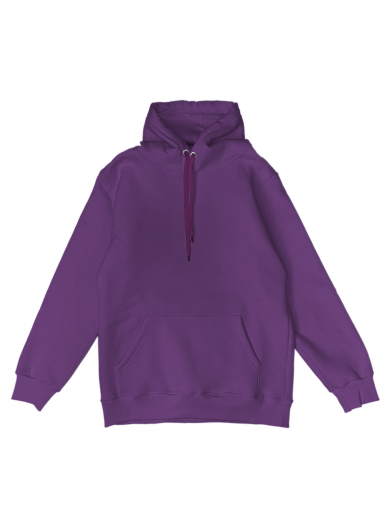 Толстовка с капюшоном "Кенгуру" 2х-нитка фиолетовая