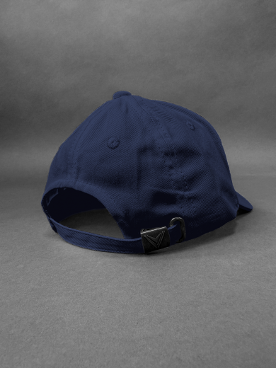 Бейсболка (полувелюр) тёмно-синяя
