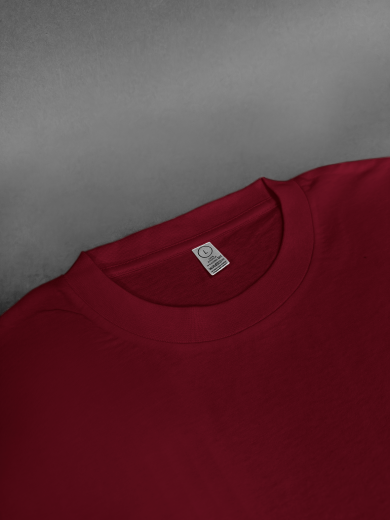 Футболка мужская (хлопок) бордовая