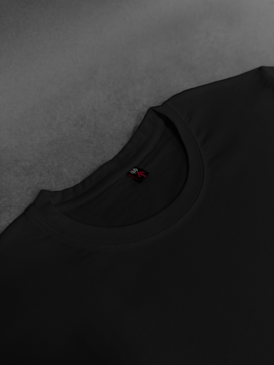 Футболка мужская (хлопок+лайкра) черная