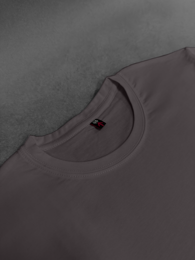 Футболка мужская (хлопок+лайкра) серая