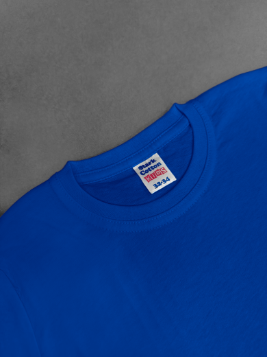 Футболка детская (хлопок) синяя василёк