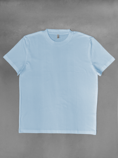 Футболка мужская (хлопок) небесно-голубая