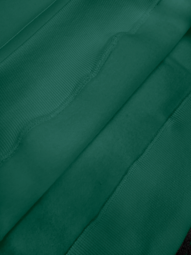 Толстовка с капюшоном "Кенгуру" 3х-нитка зеленая бенеттон