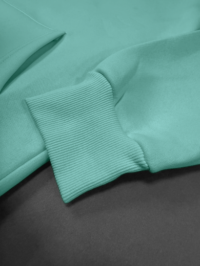 Толстовка с капюшоном "Кенгуру" 2х-нитка мятная