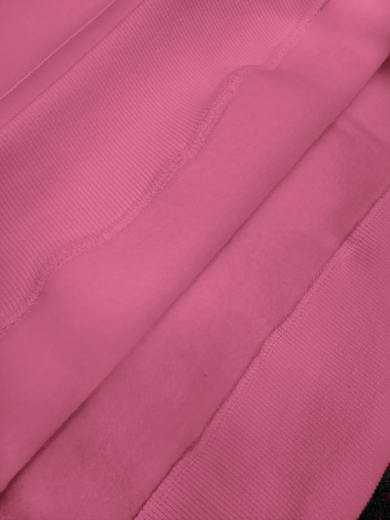 Толстовка с капюшоном "Кенгуру" 2х-нитка розовая