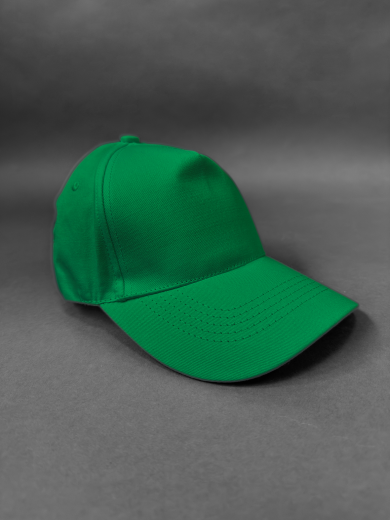 Бейсболка (полувелюр) зеленая бенеттон