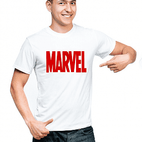 Печать Марвел на футболке