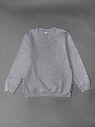 Свитшот 2х-нитка серый меланж
