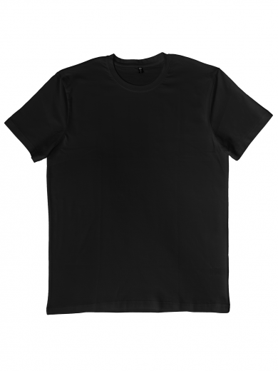 Футболка мужская (хлопок+лайкра) черная