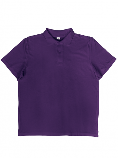 Рубашка-поло мужская (хлопок) фиолетовая
