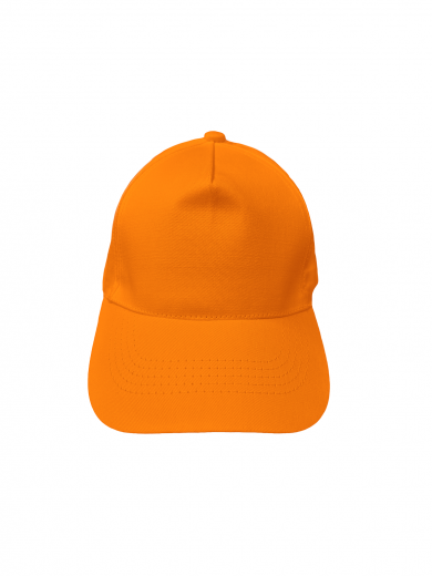 Бейсболка (полувелюр) оранжевая